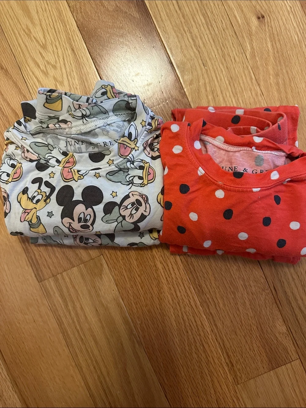 Kids two piece bamboo pj sets. Disney collection.